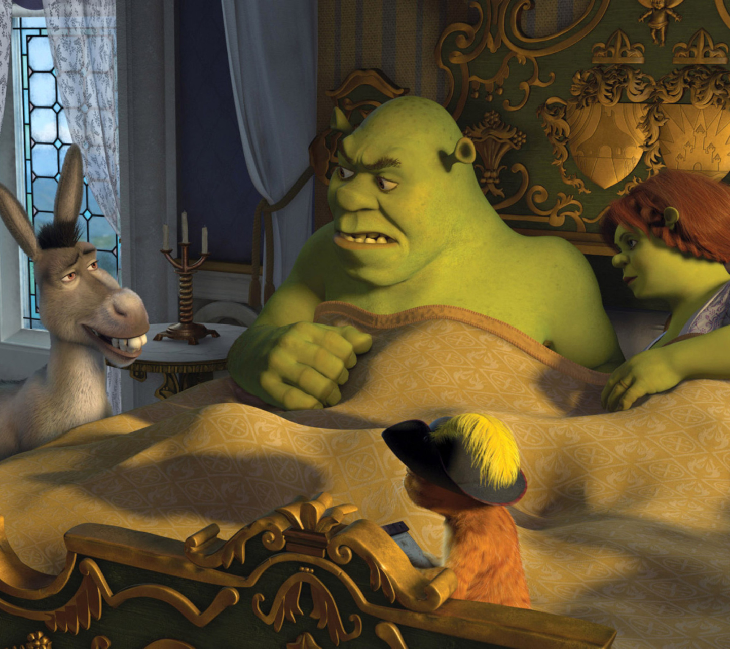 Das Cartoons Shrek 3 Wallpaper 1440x1280