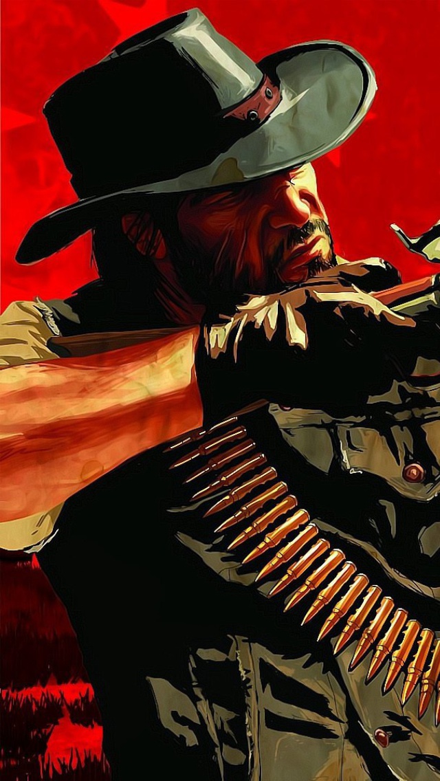 Fondo de pantalla Red Dead Redemption 640x1136