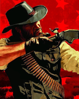 Kostenloses Red Dead Redemption Wallpaper für Nokia Asha 308