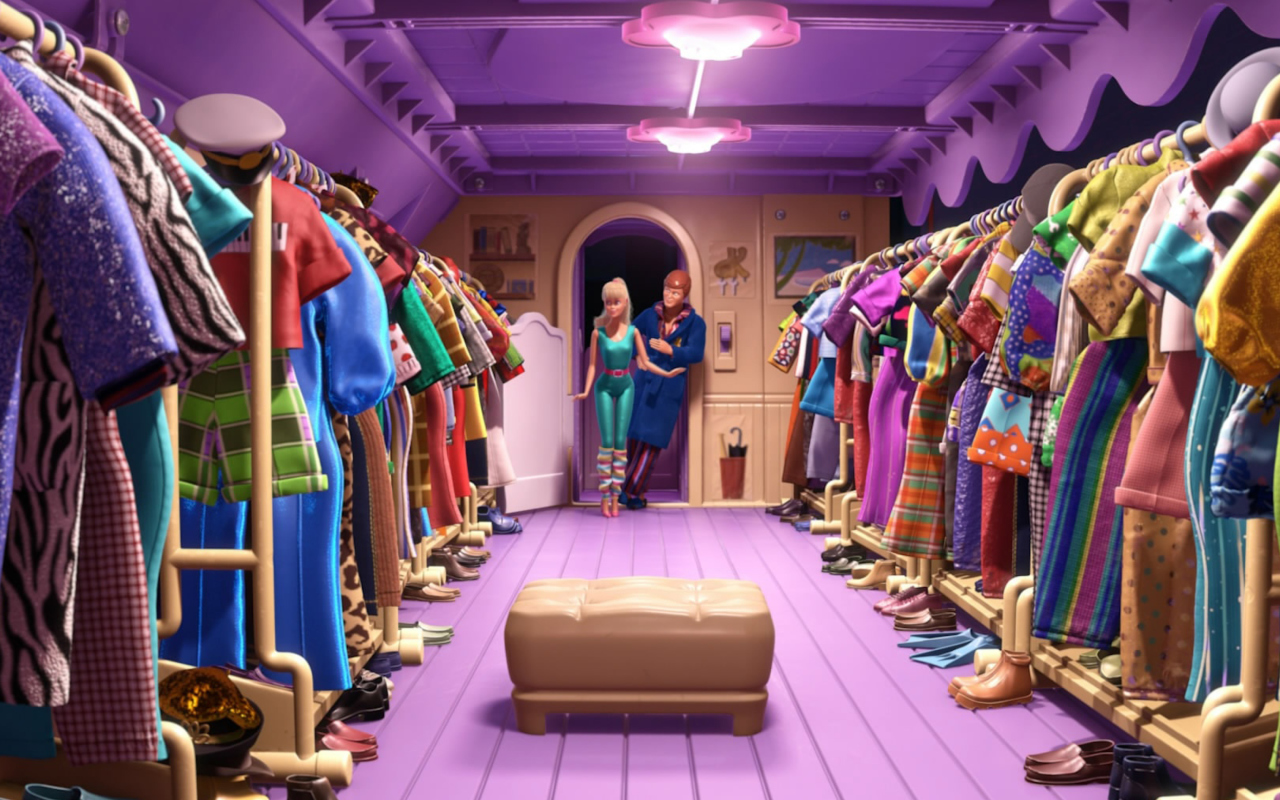 Screenshot №1 pro téma Toy Story 3 Barbie And Ken Scene 1280x800
