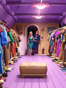 Обои Toy Story 3 Barbie And Ken Scene 132x176