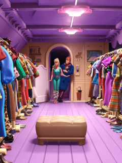 Toy Story 3 Barbie And Ken Scene wallpaper 240x320