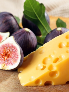 Fig And Cheese wallpaper 240x320