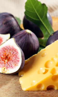 Fig And Cheese wallpaper 240x400