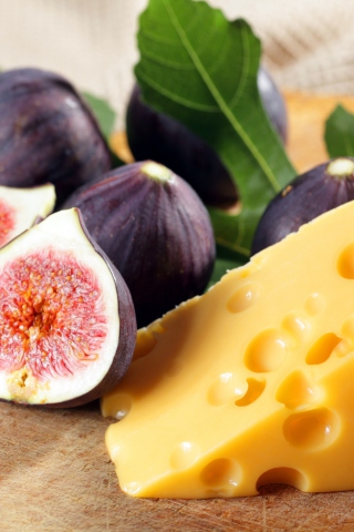 Fig And Cheese wallpaper 320x480