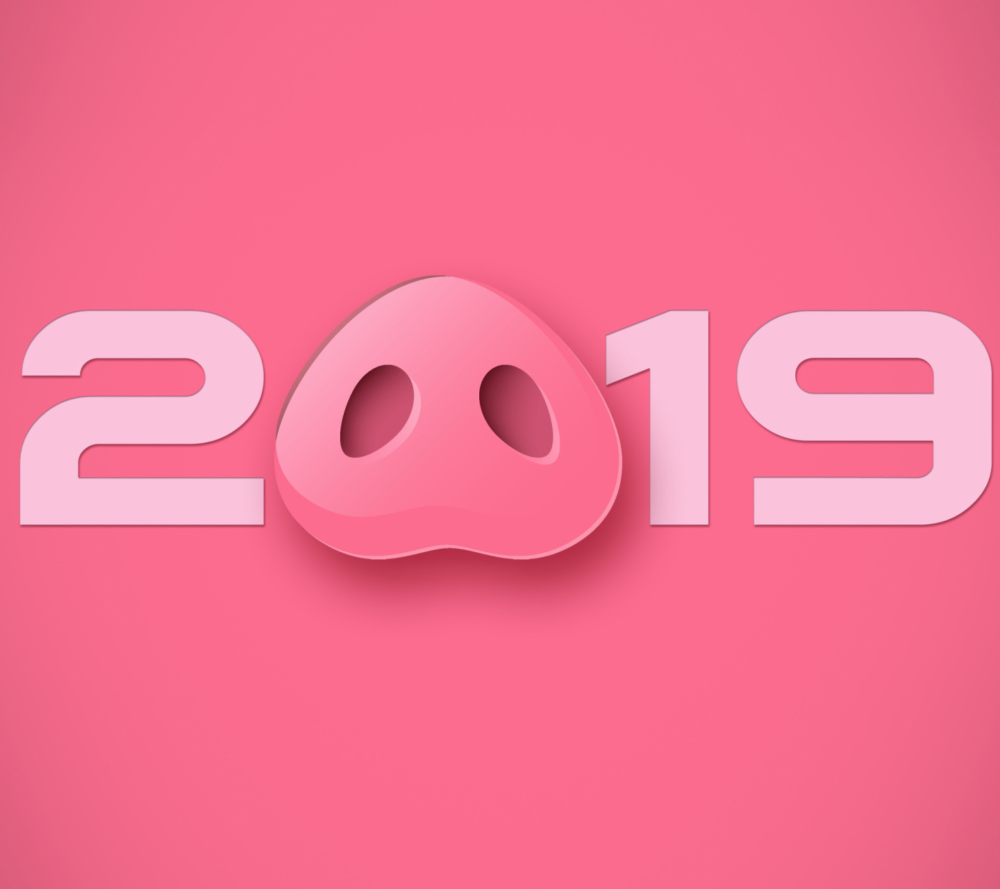 Prosperous New Year 2019 wallpaper 1440x1280