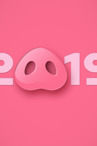Prosperous New Year 2019 wallpaper 320x480