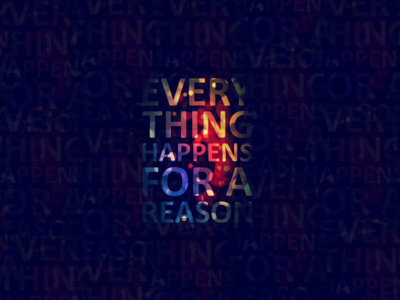 Screenshot №1 pro téma Everything Happens For A Reason 1400x1050