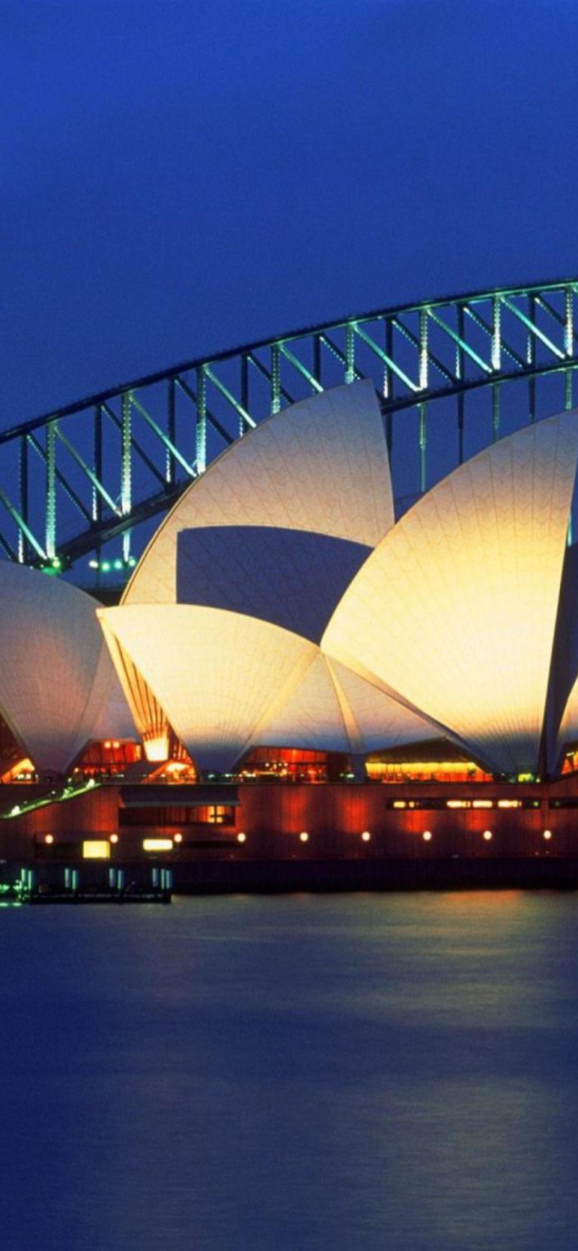 Обои Light Sydney Opera House 1170x2532
