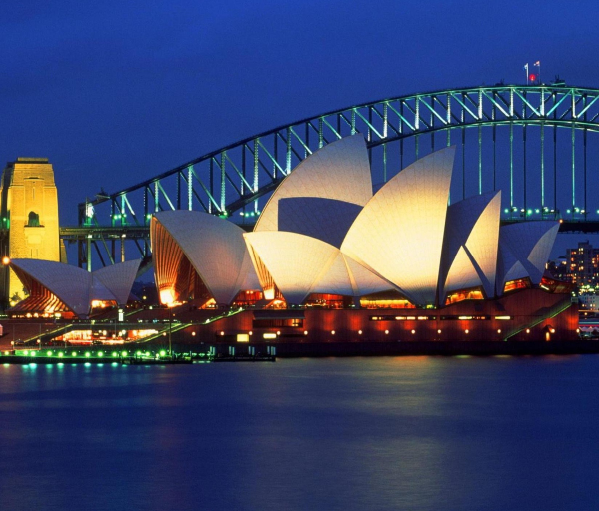 Light Sydney Opera House wallpaper 1200x1024