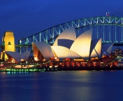Обои Light Sydney Opera House 176x144