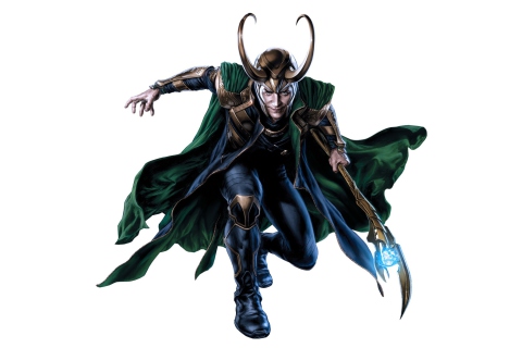 Das Loki Laufeyson - The Avengers Wallpaper 480x320