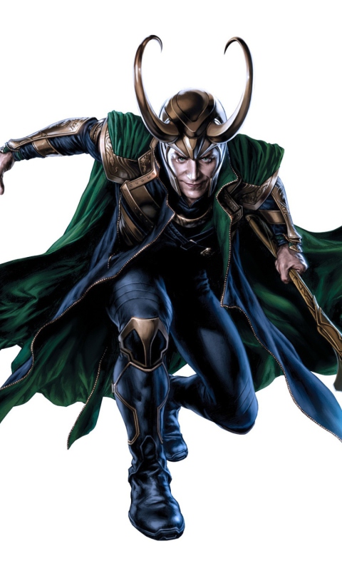 Sfondi Loki Laufeyson - The Avengers 480x800