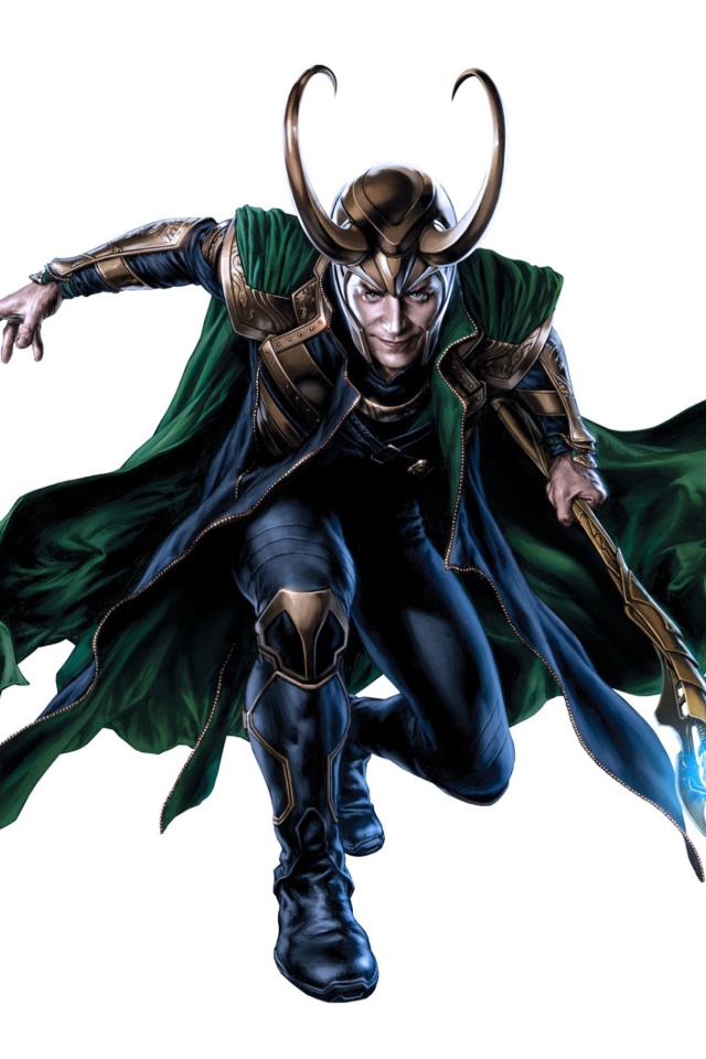 Das Loki Laufeyson - The Avengers Wallpaper 640x960