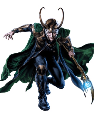 Kostenloses Loki Laufeyson - The Avengers Wallpaper für Nokia Asha 308