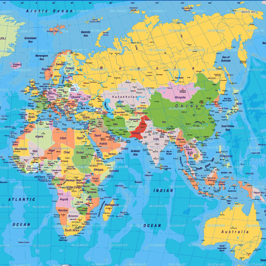 Fondo de pantalla World Map 1024x1024
