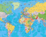 World Map screenshot #1 176x144