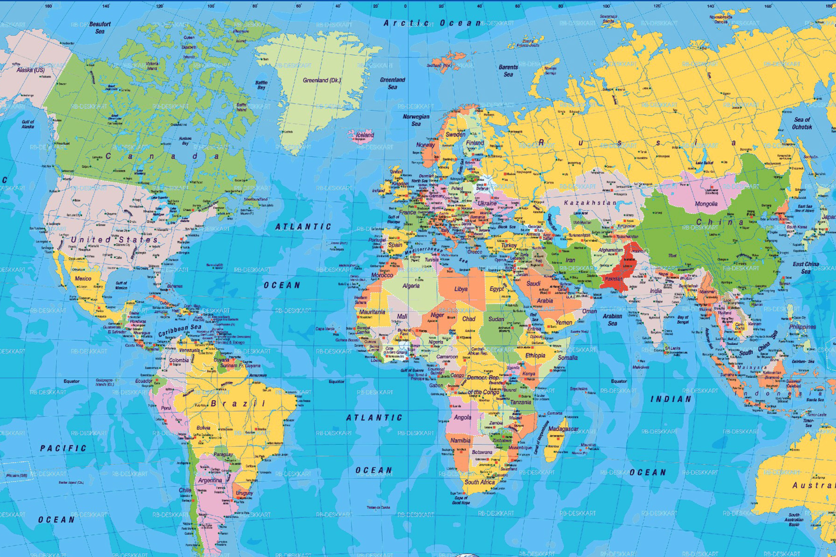 Fondo de pantalla World Map 2880x1920