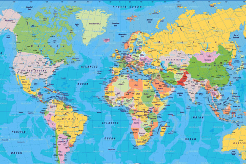 World Map screenshot #1 480x320