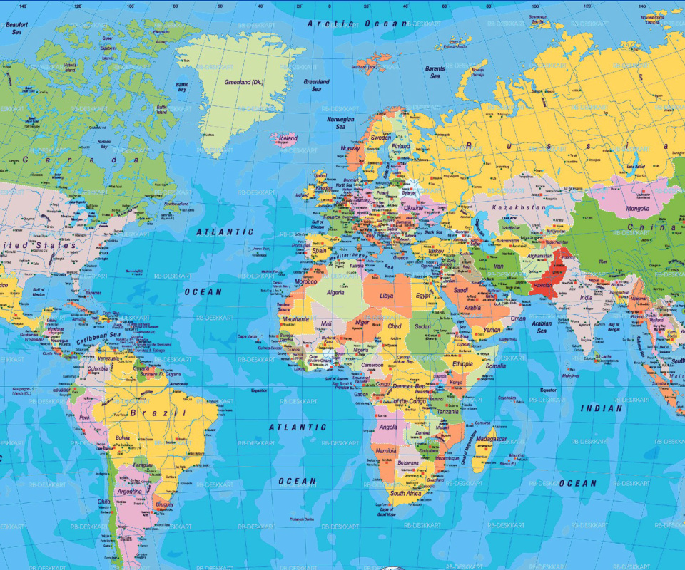 Screenshot №1 pro téma World Map 960x800