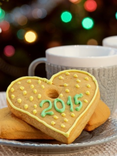 Das Try Merry Xmas Cookies with Mulled Wine Wallpaper 240x320