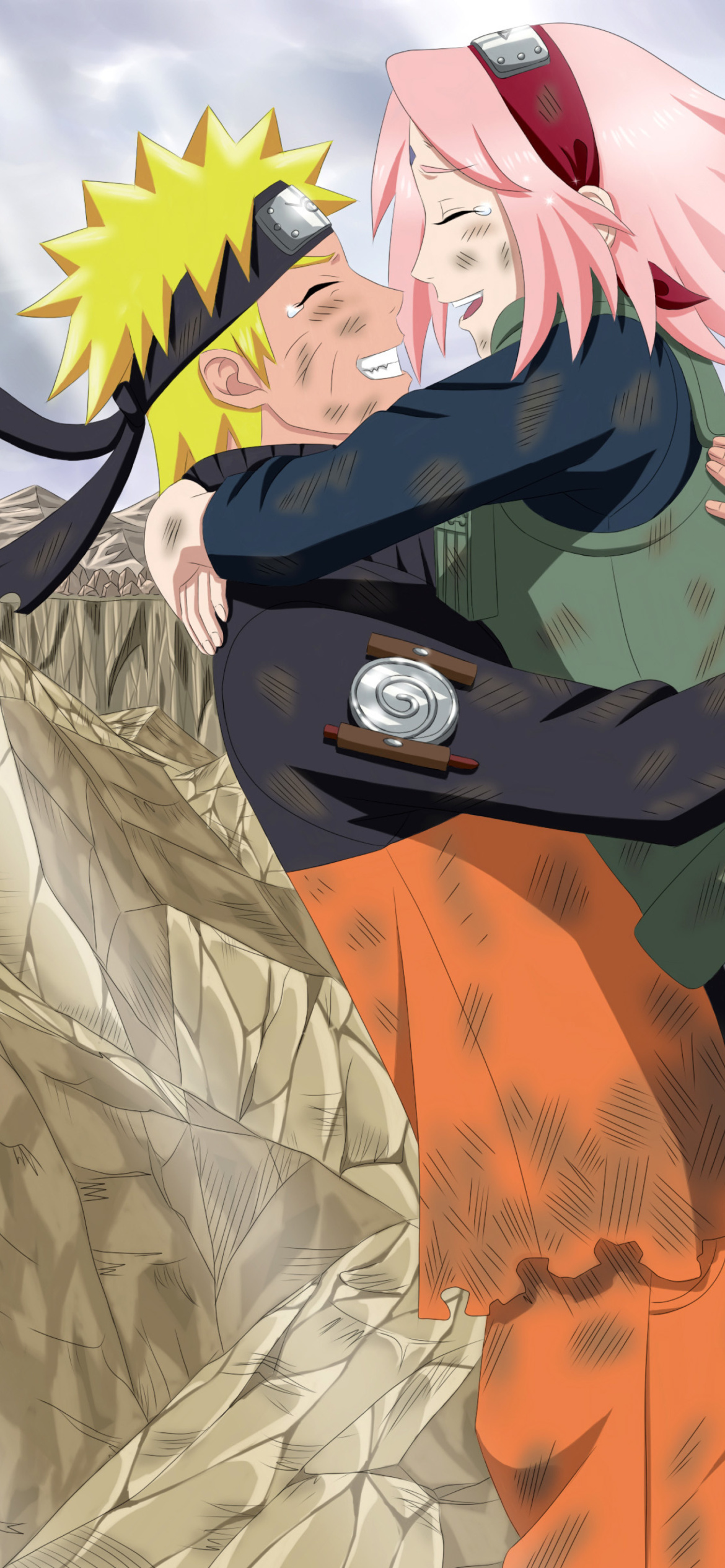 Screenshot №1 pro téma Uzumaki Naruto and Haruno Sakura 1170x2532