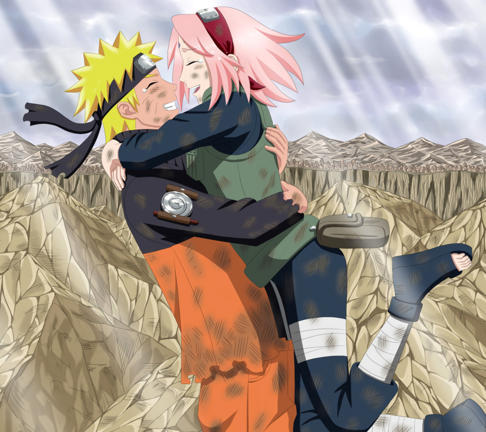 Uzumaki Naruto and Haruno Sakura wallpaper 960x854