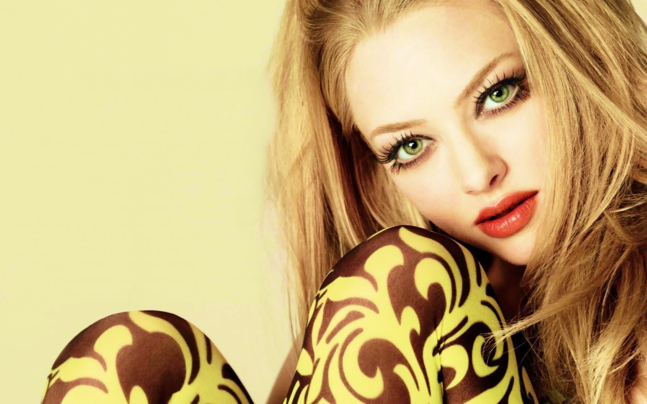 Fondo de pantalla Amanda Seyfried Green Eyes 1280x800