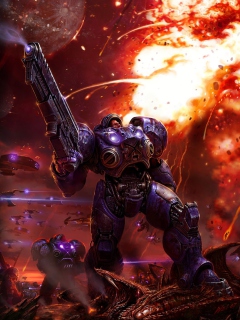 Fondo de pantalla StarCraft II 240x320