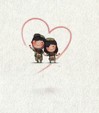 Love Is Background for 240x320