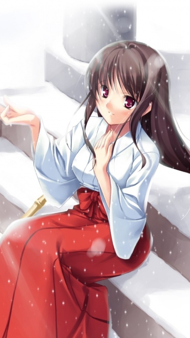 Das Gadis anime girl Wallpaper 640x1136