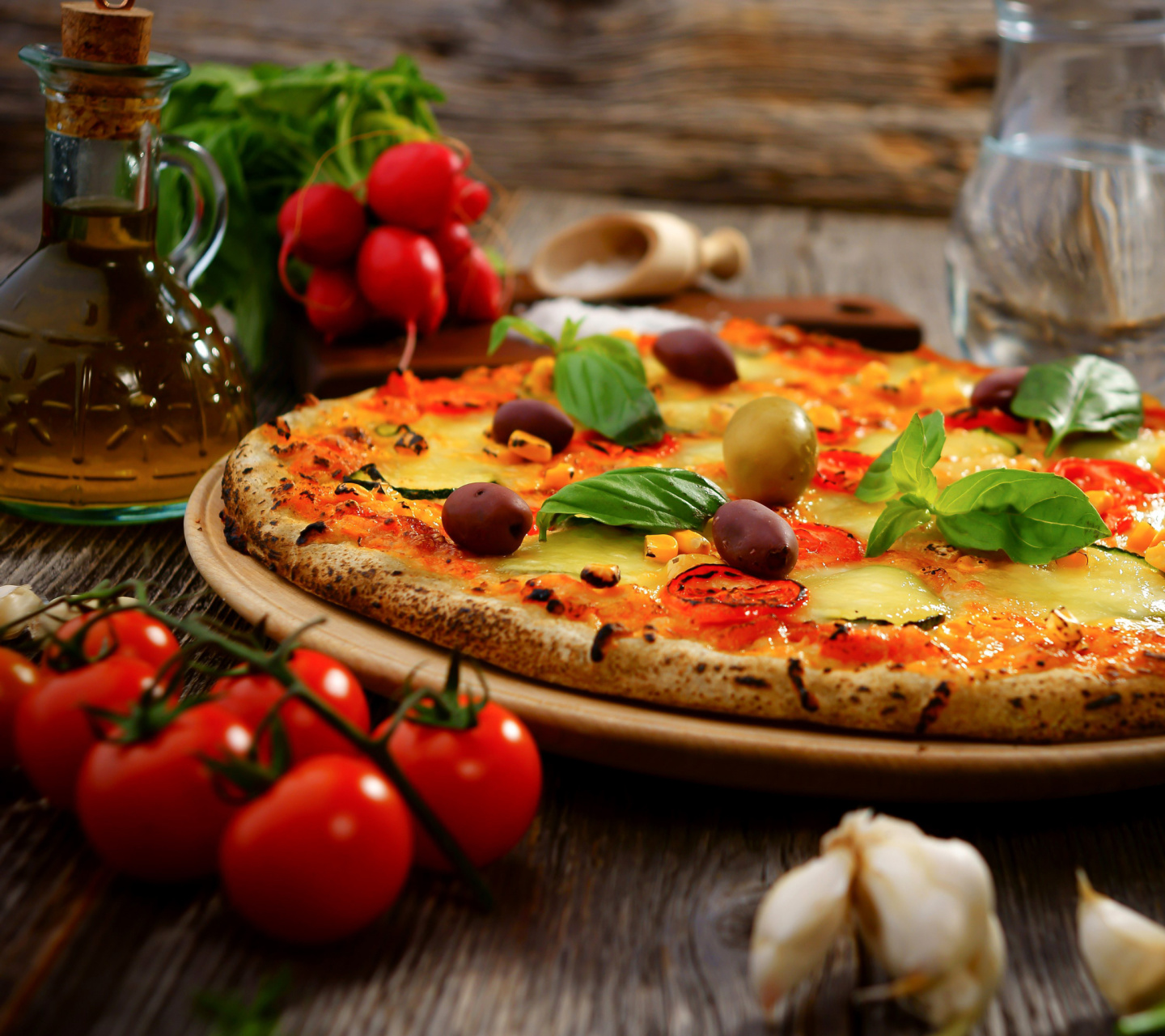 Homemade Pizza wallpaper 1440x1280