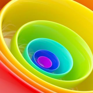 Rainbow Color Ring Wallpaper for Nokia 6100