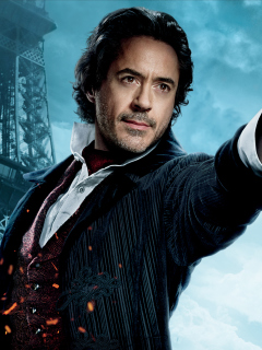 Robert Downey Jr In Sherlock Holmes 2 wallpaper 240x320