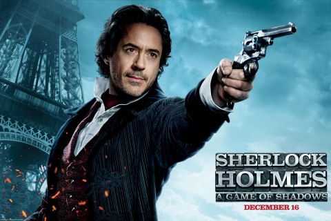 Fondo de pantalla Robert Downey Jr In Sherlock Holmes 2 480x320