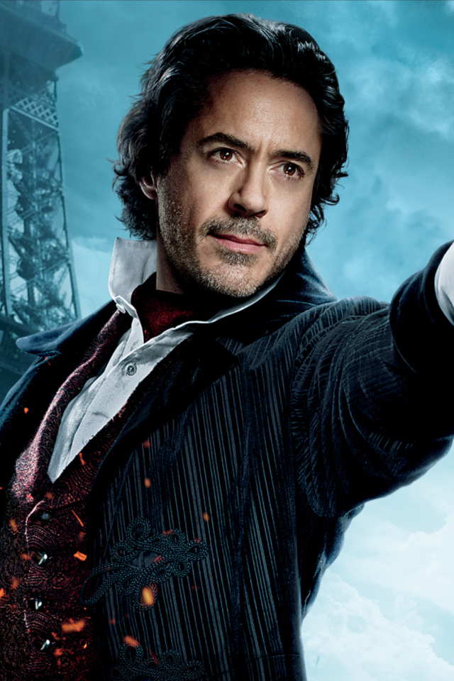 Robert Downey Jr In Sherlock Holmes 2 wallpaper 640x960