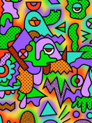 Screenshot №1 pro téma Psychedelic Abstraction 132x176