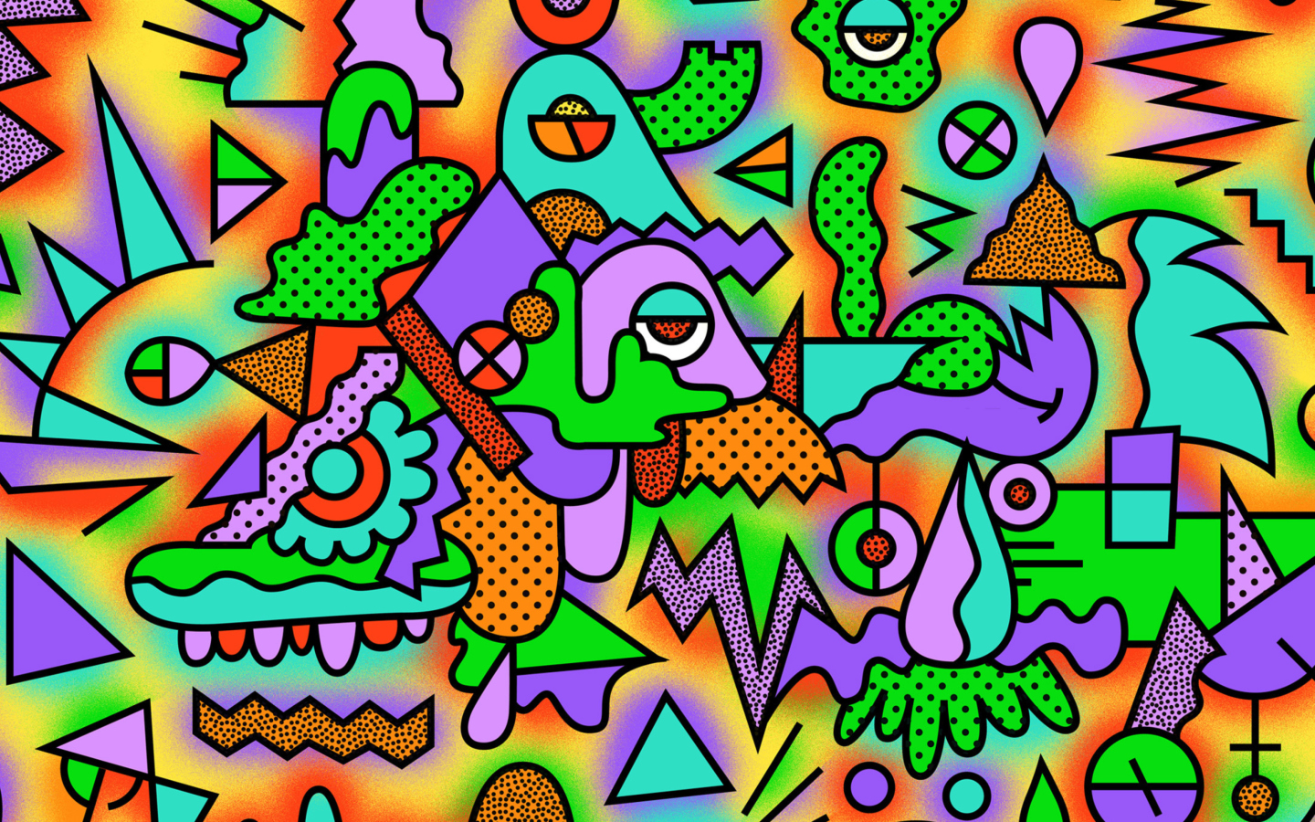 Psychedelic Abstraction wallpaper 1440x900