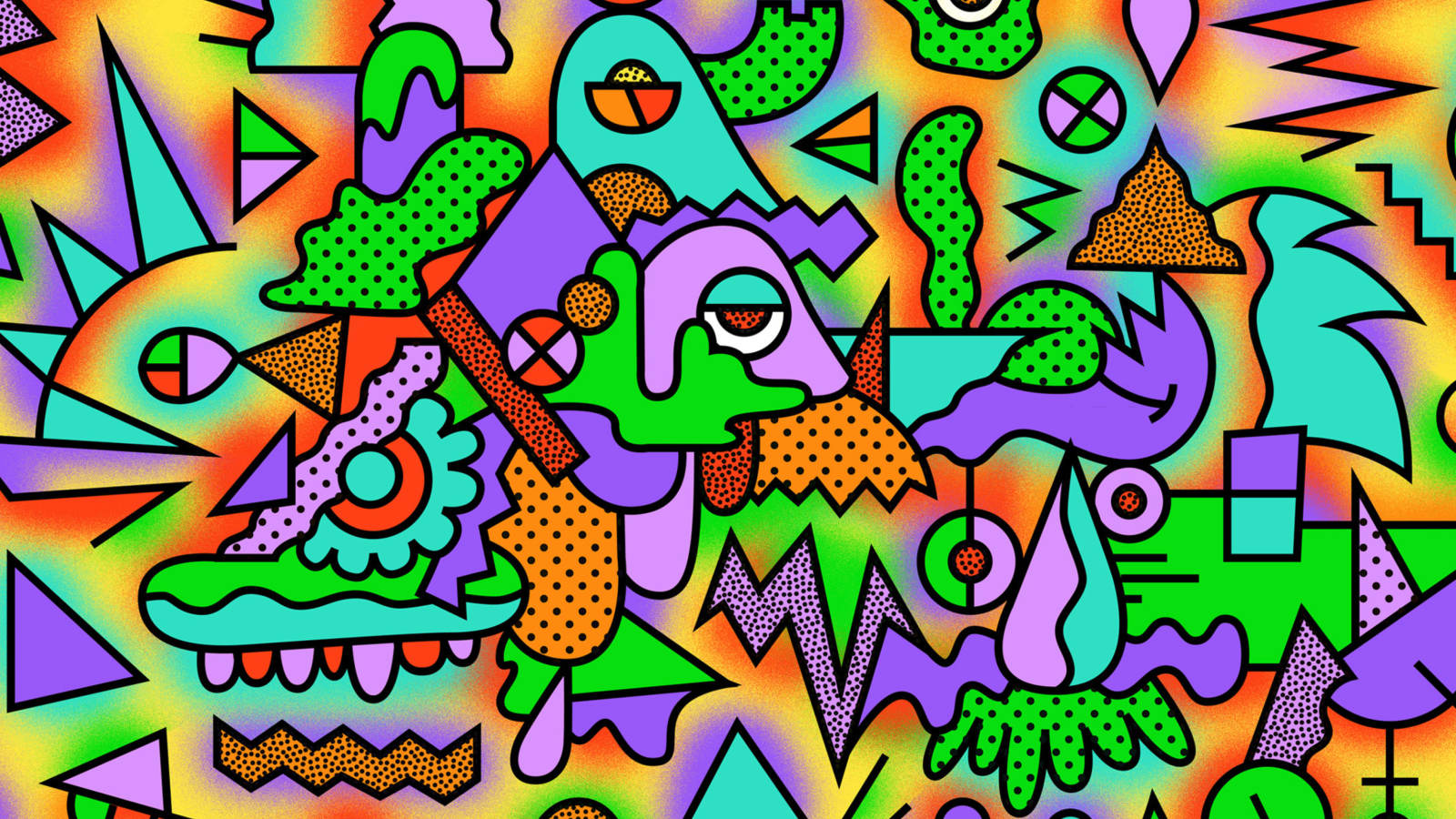 Psychedelic Abstraction wallpaper 1600x900