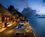 Das 5 Star Conrad Maldives Rangali Resort Wallpaper 176x144