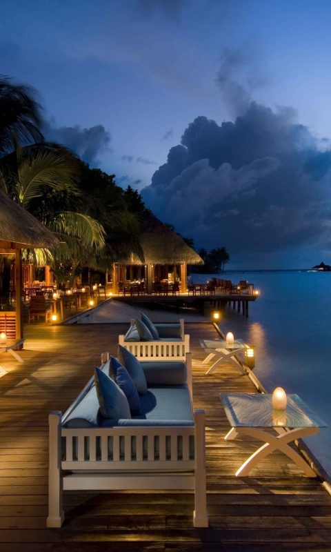 Fondo de pantalla 5 Star Conrad Maldives Rangali Resort 480x800