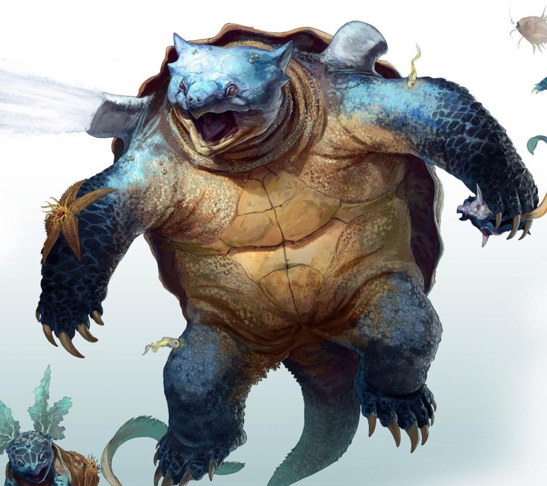 Monster Turtle wallpaper 1080x960
