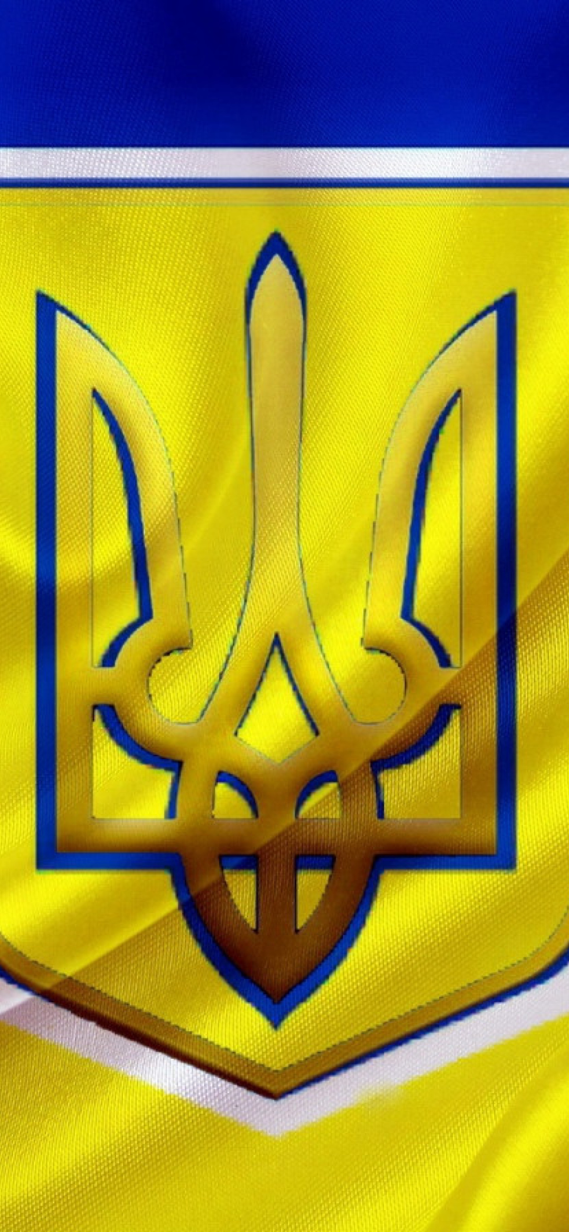 Das Flag and Coat of arms Of Ukraine Wallpaper 1170x2532