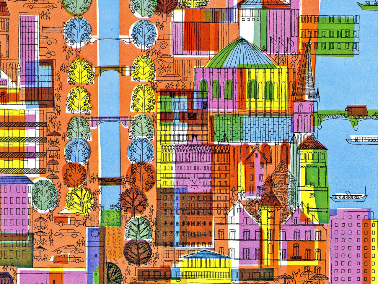 Town Illustration and Clipart wallpaper 1280x960