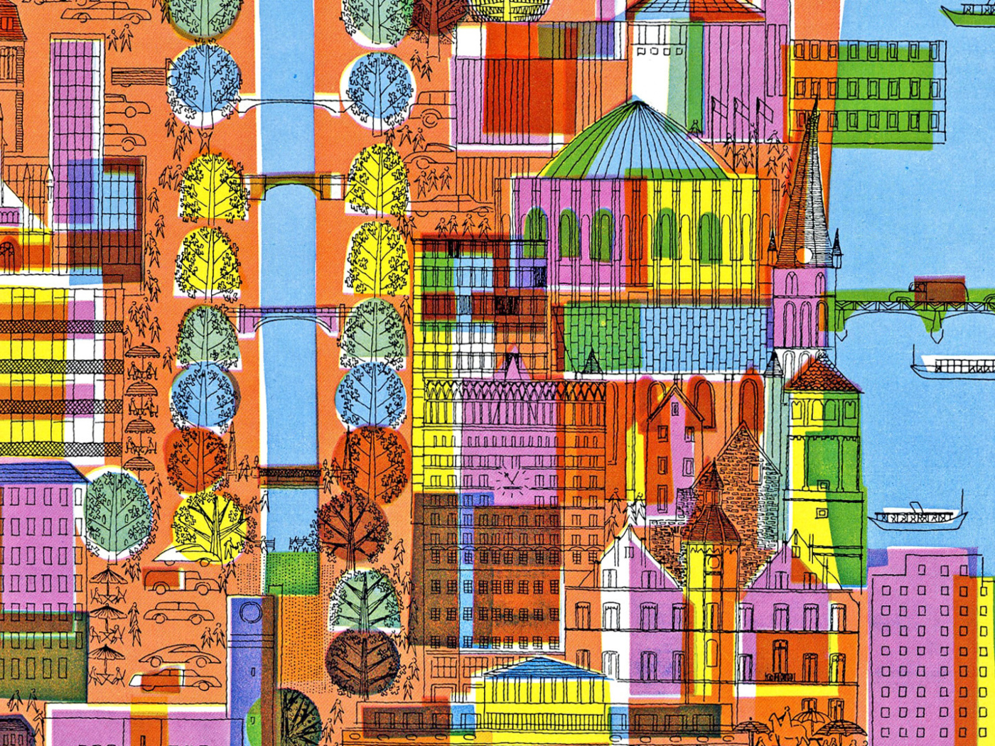 Town Illustration and Clipart screenshot #1 1400x1050