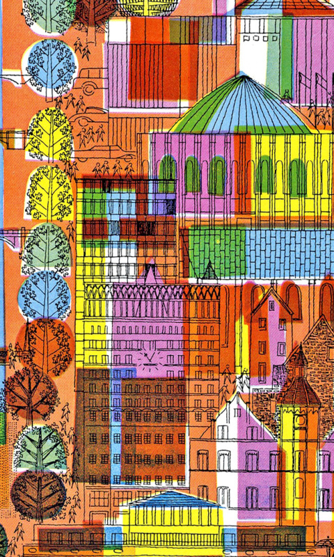 Town Illustration and Clipart wallpaper 480x800