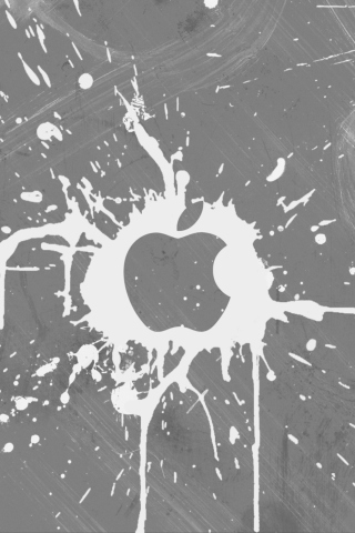 Sfondi Apple Splash Logo 320x480