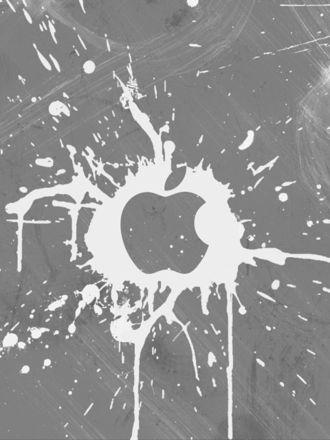 Fondo de pantalla Apple Splash Logo 480x640