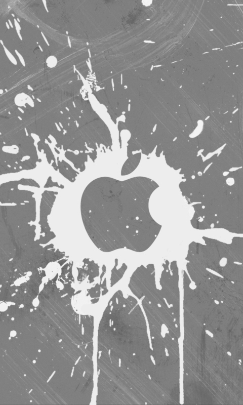 Apple Splash Logo wallpaper 480x800