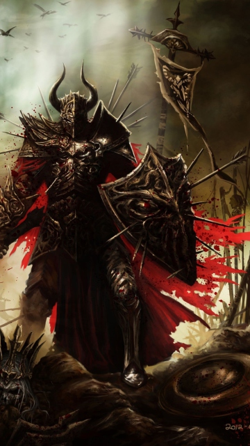 Обои Diablo III Warrior 360x640